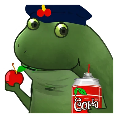 Cherry Coke and sushi sticker