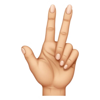 Its a meme in indai that is a hand gesture which middle finger is faced front and all finger is faced upward sticker