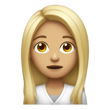 Girl with a hangover sticker