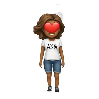 T-shirt with the inscription “I ❤️anna ” sticker