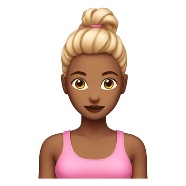 Girl in pink croptop sticker