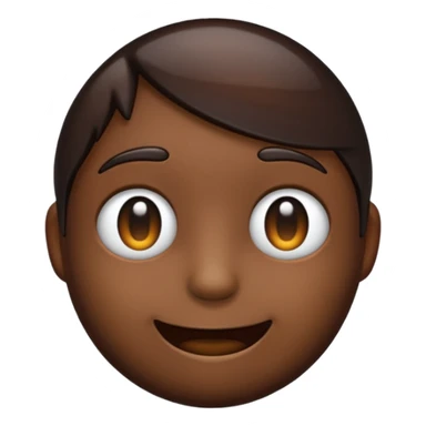 a transparent darkish brown emoji sticker