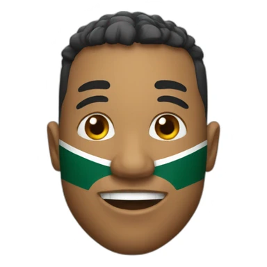 rugby player of south africa sticker
