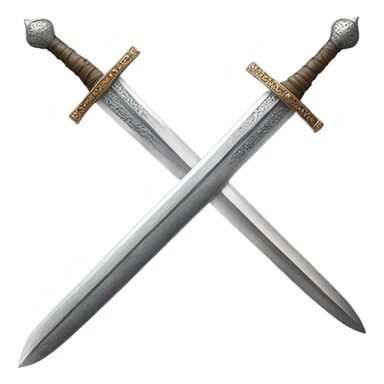 Medieval sword sticker