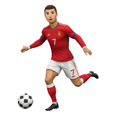 Cristiano Ronaldo scoring a goal sticker