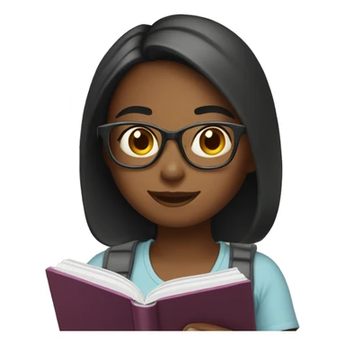 Girl reading on kindle  sticker