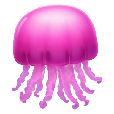 Pink jellyfish  sticker