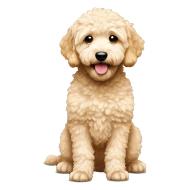 extra small mini golden doodle sticker
