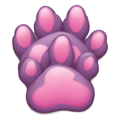2 dog paws on top nof each other sticker