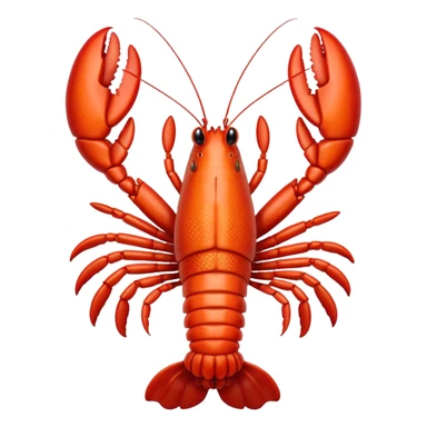 White lobster sticker