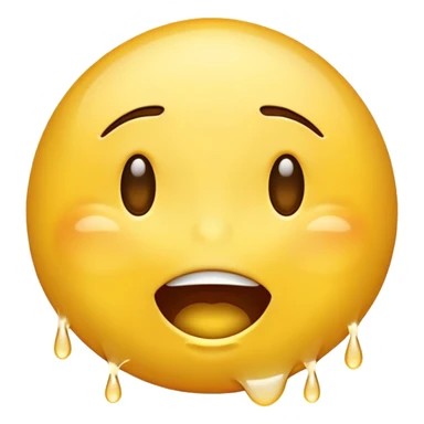 laughing crying emoji with big tears sticker