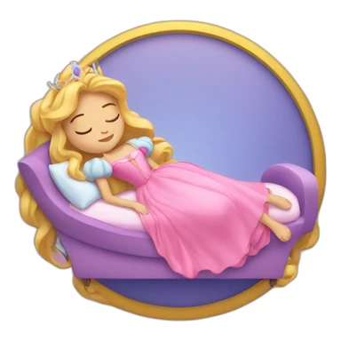 Sleeping beauty sticker