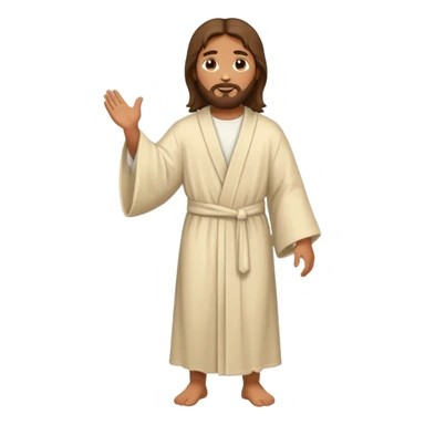 Jesus walking sticker