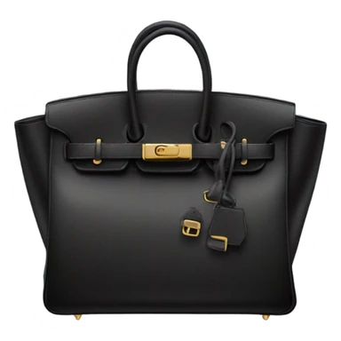 Bag Birkin black sticker