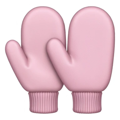pastel pink pair of mittens sticker