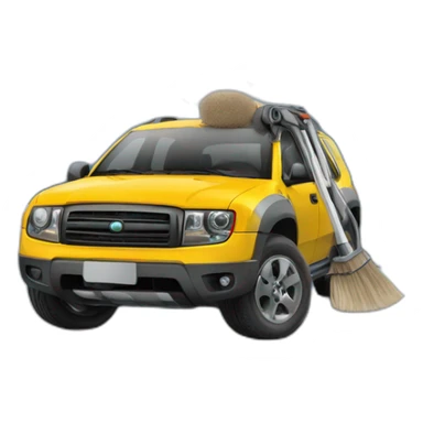 renult Duster in mountains sticker