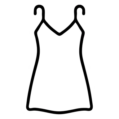 black nightgown, classic and stylish outlined style sticker