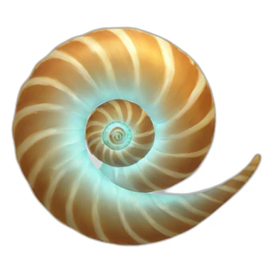 spiral shell sticker