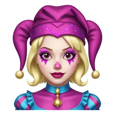 Glitter pink Harley Quinn sticker