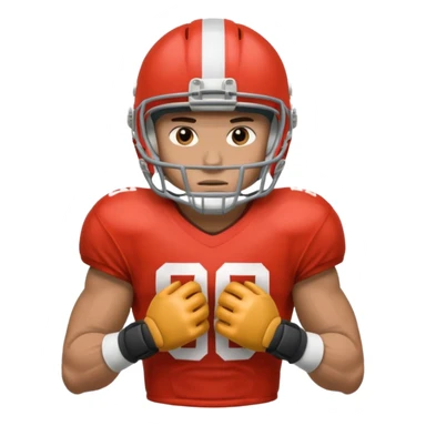 American Football player stuff arm block sticker