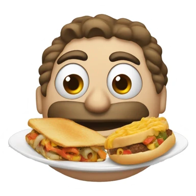 Plato de comida dominicana sticker