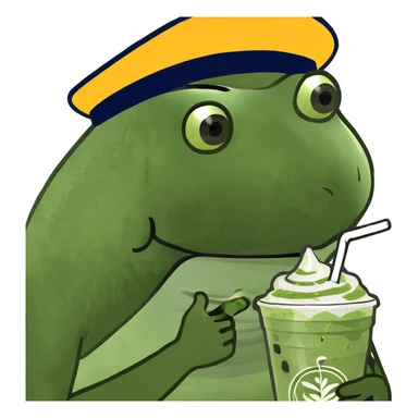 a ice matcha late astetic sticker