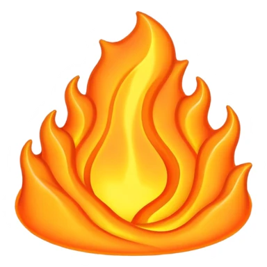 create an emoji of a little lava flow, no face just the lava, no volcano, something like a stain sticker