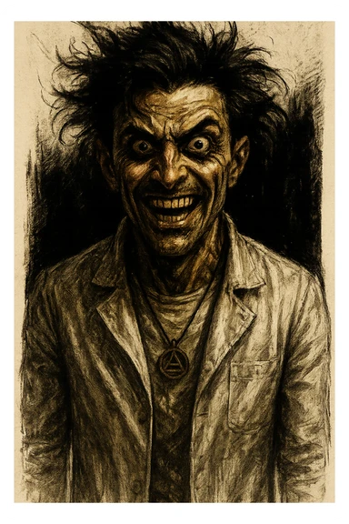 Uomo visto come un folle sticker