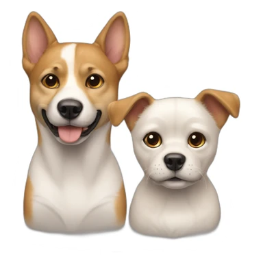 Chien et chat sticker