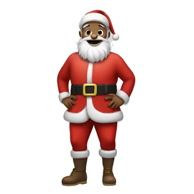 santa claus with a skirt sticker