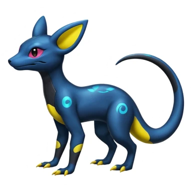 Shiny Salandit-Umbreon-Noibat-Hybrid (Full body) sticker