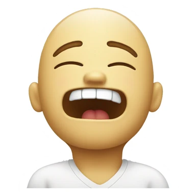 Smiling in pain sticker