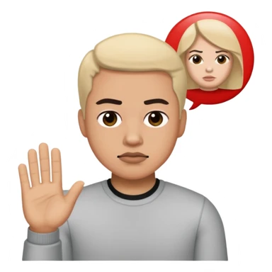 Disagree  bitmoji sticker