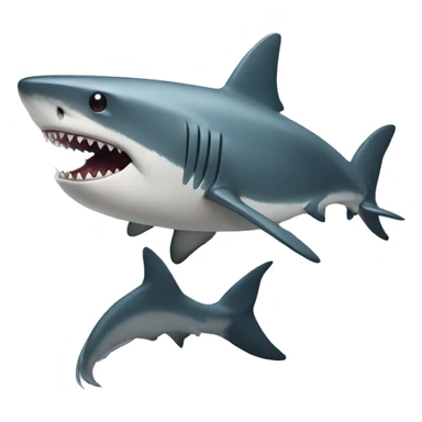 Human like shark with hands and legs sticker