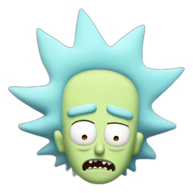 Rick drop Rick and morty sticker