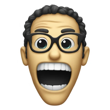 Venom with glasses sticker