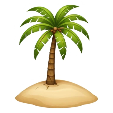 coconut tree island sticker