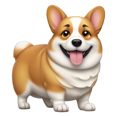 Fat corgi sticker