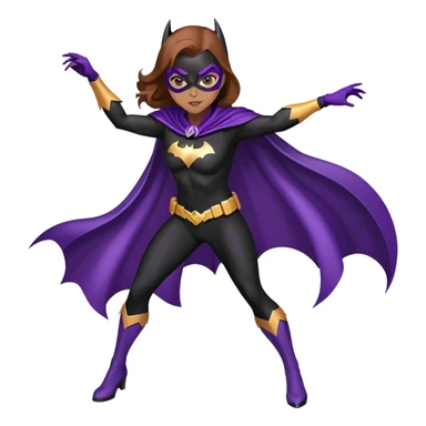 Batgirl superhero sticker
