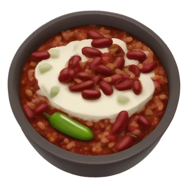 Chili Con carne with a lot kidney beans sticker