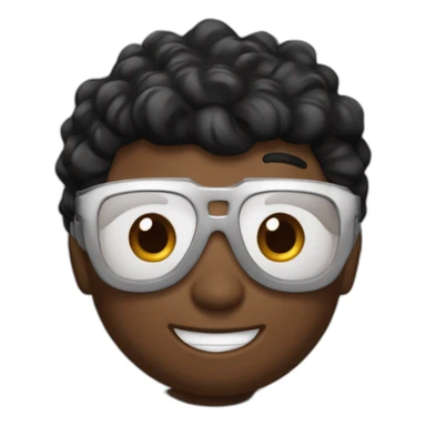 Ñiño con pelo negro y pijama de spiderman piel blanca sin lentes cabello corto  sticker