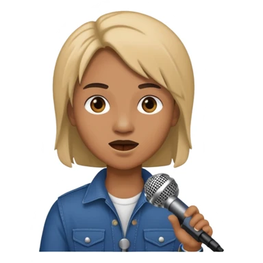 lead singer with microphone sticker