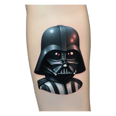 darth vader tattoed sticker