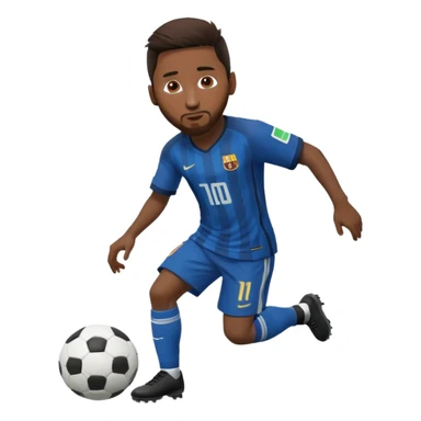 Messi dribbling sticker