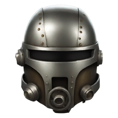 Iron color Helmet from fallout  sticker