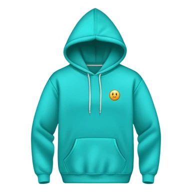 A turquoise Yuxus hoodie  sticker