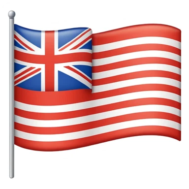 A simple flag with black and white horizontal lines, without any stars and black part sticker