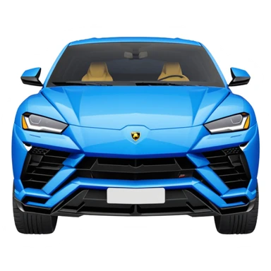 lamborghini urus de face bleu sticker