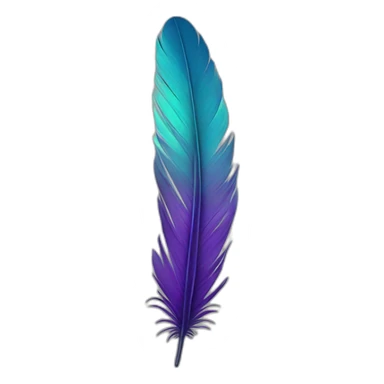 Feather sticker