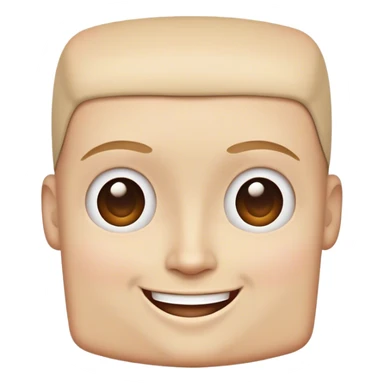 Sqaure head Happy  sticker